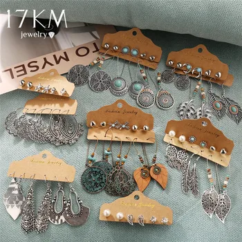 17KM Boho Ethnic Silver Color Earrings Set For Women Vintage Wood Tassel Dangle Earring 2020 New Fashion Earrings Jewelry
17KM Boho Ethnic Silver Color Earrings Set For Women Vintage Wood Tassel Dangle Earring 2020 New Fashion Earrings Jewelry