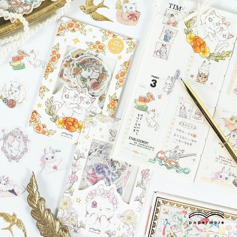 Handbook Cat Stationery Rabbit Bullet Journal Adhesive Stickers DIY Decoration Diary Stationery Stickers Children Gift
Handbook Cat Stationery Rabbit Bullet Journal Adhesive Stickers DIY Decoration Diary Stationery Stickers Children Gift