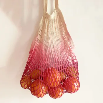 Newest Gradient Color Large Mesh Net Turtle Bag String Shopping Durable Fruit Storage Handbag Tote
Newest Gradient Color Large Mesh Net Turtle Bag String Shopping Durable Fruit Storage Handbag Tote