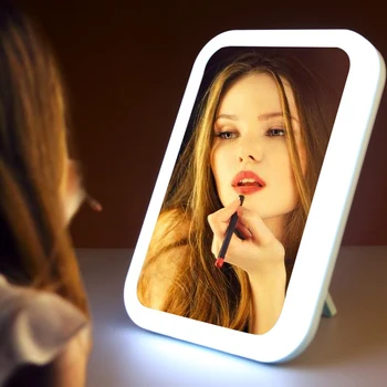 USB Rechargeable Foldable Makeup Light Mirror Angle Brightness Adjustable Intelligent Portable Desktop LED Light Touch Control
USB Rechargeable Foldable Makeup Light Mirror Angle Brightness Adjustable Intelligent Portable Desktop LED Light Touch Control