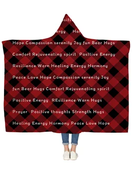 Warm Embrace Positive Energy Red Black Grid Hooded Blanket Bedspread Blankets Blanket Flannel Travel All-Season
Warm Embrace Positive Energy Red Black Grid Hooded Blanket Bedspread Blankets Blanket Flannel Travel All-Season