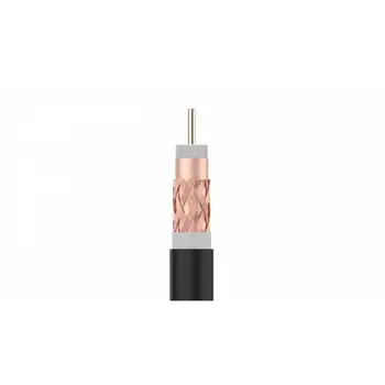 Coxial Cable TV in Coil 250 meters T100plus 16PRtC Euro class FCA and shielding class A Black 215502