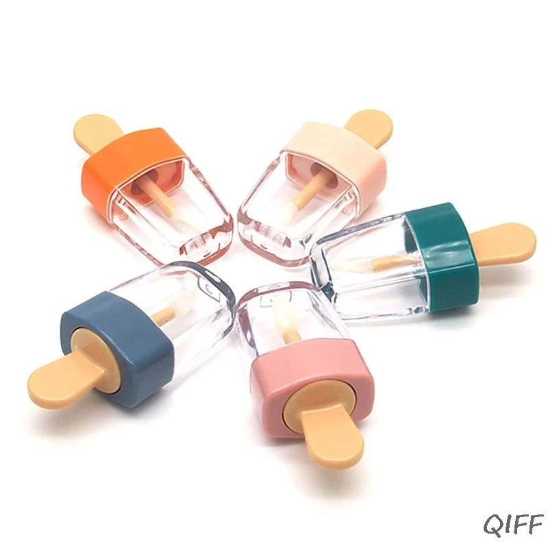 6ml Ice Cream Shape Transparent Mini Lip Gloss Tube Empty Lip Balm Container With Lid Rubber Inserts Lipstick Bottle Random Colo
6ml Ice Cream Shape Transparent Mini Lip Gloss Tube Empty Lip Balm Container With Lid Rubber Inserts Lipstick Bottle Random Colo