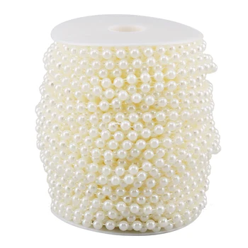 20m Artificial Pearls Beads Chain Garland Wedding Party Decoration Round Imitation Pearl Beads 6mm Bride Flowers Accessory
20m Artificial Pearls Beads Chain Garland Wedding Party Decoration Round Imitation Pearl Beads 6mm Bride Flowers Accessory