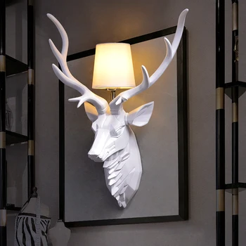 American-style Antlers Wall Lamp Modern Resin Wall Sconce for Bedroom Living Hotel Lights Creative Decoration Led Luminaire E27
American-style Antlers Wall Lamp Modern Resin Wall Sconce for Bedroom Living Hotel Lights Creative Decoration Led Luminaire E27