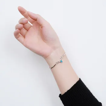 Tiktok antlers and deer have you s925 sterling silver bracelet female Japanese and Korean students simple MORI series bracelet 
Tiktok antlers and deer have you s925 sterling silver bracelet female Japanese and Korean students simple MORI series bracelet