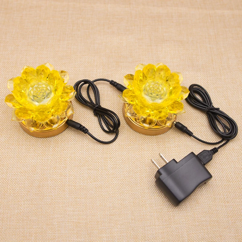 Two LED lotus lamps for battery power supply and electronic lotus lamps for a pair of long-term lamps 
Two LED lotus lamps for battery power supply and electronic lotus lamps for a pair of long-term lamps