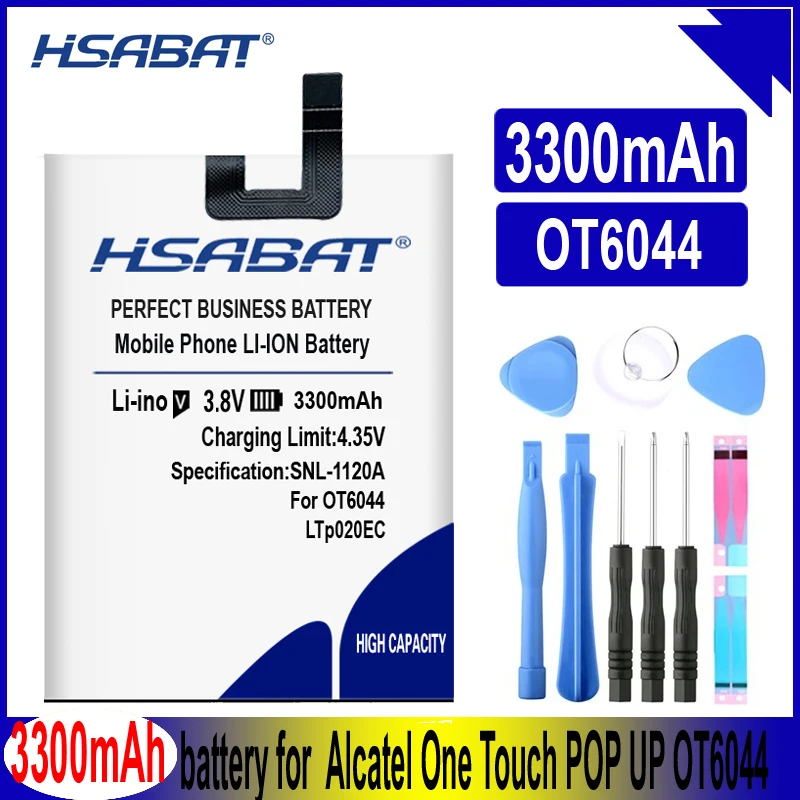 Аккумулятор HSABAT TLp020EC 3300 мА · ч для Alcatel One Touch POP UP OT6044 6044 6044D | Мобильные телефоны и