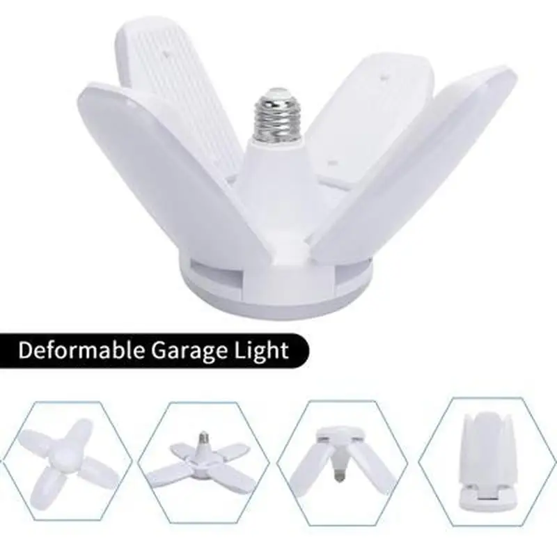 2020 New Folding LED Lamp 85-265V LED Bulb Transfrom 60W E27 LED Light 4 Leaf LED Light Bulbs Chandelier for Home Lighting Lamps
2020 New Folding LED Lamp 85-265V LED Bulb Transfrom 60W E27 LED Light 4 Leaf LED Light Bulbs Chandelier for Home Lighting Lamps