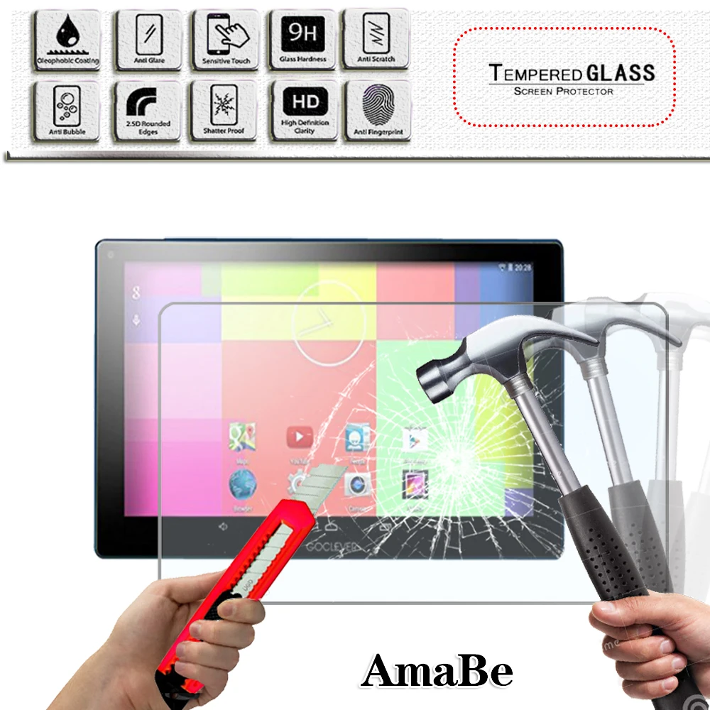 Tempered Glass Screen Protector for GoClever Quantum 1010N/Quantum 2 1010 Mobile PRO/Tab R104 10.1"Tablet Protective Film Guard
Tempered Glass Screen Protector for GoClever Quantum 1010N/Quantum 2 1010 Mobile PRO/Tab R104 10.1"Tablet Protective Film Guard