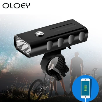 T6 LED Front Bike USB Rechargeable Built-In 5200mAh 3 Modes Bicycle Light Waterproof Headlight Bike Accessories & Taillight
T6 LED Front Bike USB Rechargeable Built-In 5200mAh 3 Modes Bicycle Light Waterproof Headlight Bike Accessories & Taillight