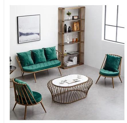 Iron sofa northern Europe simple modern balcony milk tea shop table and chair net red ins women's clothing shop small sofa
Iron sofa northern Europe simple modern balcony milk tea shop table and chair net red ins women's clothing shop small sofa