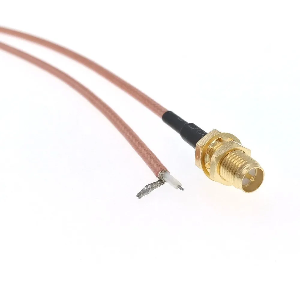 RP-SMA Female To PCB SOLDER RG316 3