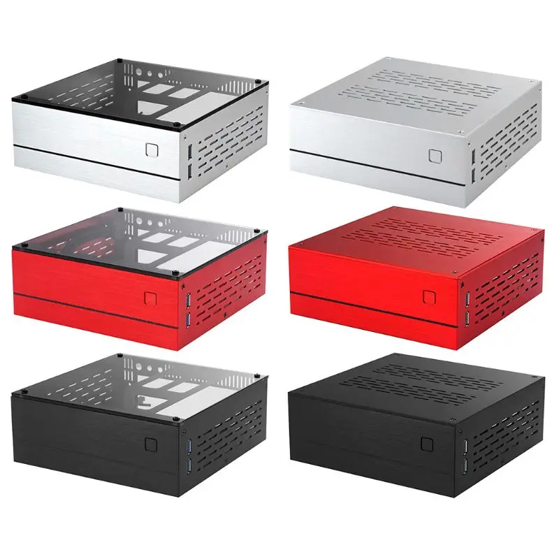 B01 Mini ITX Computer Case Chassis Aluminum/Glass Briefcase Home Theater Computer Box Desktop PC Enclosure Case
B01 Mini ITX Computer Case Chassis Aluminum/Glass Briefcase Home Theater Computer Box Desktop PC Enclosure Case