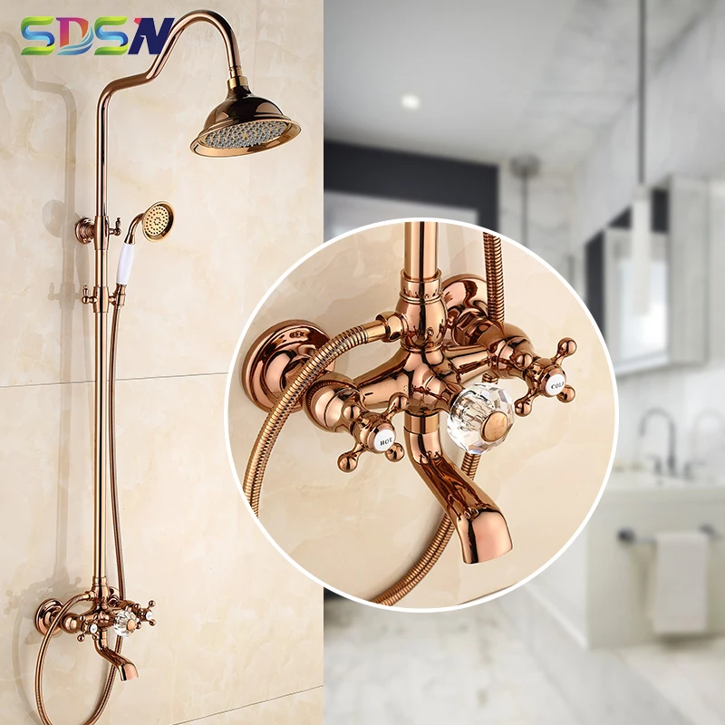 Black Gold Shower Set SDSN New Arrival White Gold Bath Shower System Quality Brass Shower Faucets Square ABS Shower Head Sprayer
Black Gold Shower Set SDSN New Arrival White Gold Bath Shower System Quality Brass Shower Faucets Square ABS Shower Head Sprayer