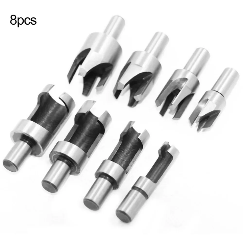 8Pcs Wood Plug Cutter Drill Cutting Tool Drill Bit Set Straight and Tapered Taper 5/8" 1/2" 3/8" 1/4" Woodworking Cork Drill Bit
8Pcs Wood Plug Cutter Drill Cutting Tool Drill Bit Set Straight and Tapered Taper 5/8" 1/2" 3/8" 1/4" Woodworking Cork Drill Bit