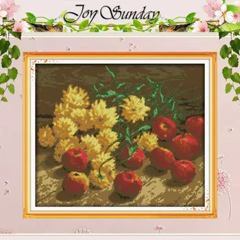 Flowers and apples Patterns Counted Cross Stitch 11CT 14CT Cross Stitch Set Chinese Cross-stitch Kit Embroidery Needlework
Flowers and apples Patterns Counted Cross Stitch 11CT 14CT Cross Stitch Set Chinese Cross-stitch Kit Embroidery Needlework