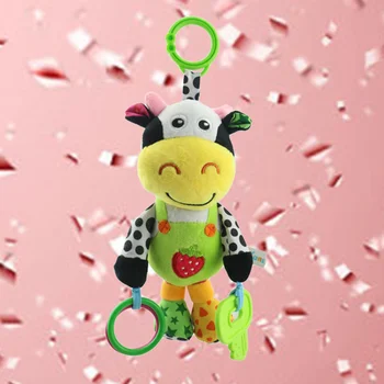1pc Cow Teether Toy Cartoon Animal Cute Appease Toy Stroller Hanging Crib Toy for Infant Baby 
1pc Cow Teether Toy Cartoon Animal Cute Appease Toy Stroller Hanging Crib Toy for Infant Baby