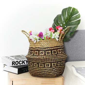 New Arrvial Seagrass Wicker Basket Garden Flower Pot Folding Basket Dirty Storage Basket Rattan Decoration For Home Toy Holder
New Arrvial Seagrass Wicker Basket Garden Flower Pot Folding Basket Dirty Storage Basket Rattan Decoration For Home Toy Holder