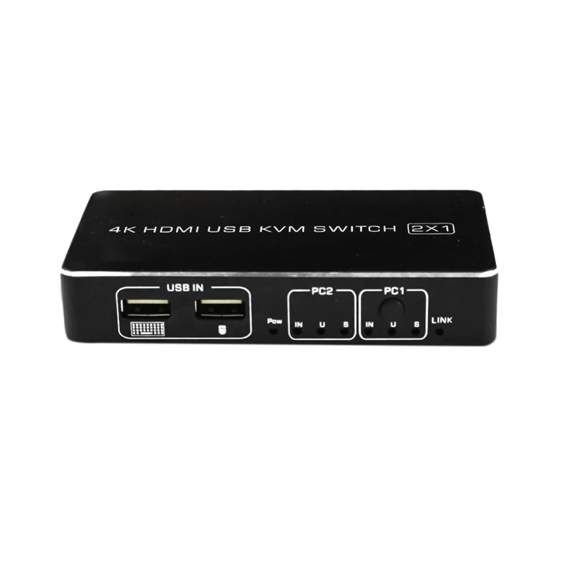 4K HDMI KVM Switch 2In 1Out USB HDMI2.0 KVM Switcher Splitter with Cable for Keyboard Mouse Printer Monitor(EU Plug)
4K HDMI KVM Switch 2In 1Out USB HDMI2.0 KVM Switcher Splitter with Cable for Keyboard Mouse Printer Monitor(EU Plug)