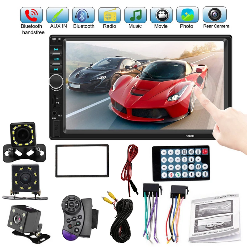 Car Multimedia Player Autoradio 2 Din 7018B 7" Stereo Touch Screen Video Mp5 Multimedia Player Car Radio Audio Bluetooth Player
Car Multimedia Player Autoradio 2 Din 7018B 7" Stereo Touch Screen Video Mp5 Multimedia Player Car Radio Audio Bluetooth Player
