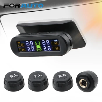 FORAUTO Solar TPMS Tyre Tire Pressure Monitor System Tyre Pressure Sensor With 4 External Sensors Temperature Warning Fuel Save
FORAUTO Solar TPMS Tyre Tire Pressure Monitor System Tyre Pressure Sensor With 4 External Sensors Temperature Warning Fuel Save