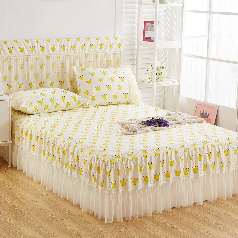 Romantic Lace Bed Skirt Sanding Soft Bedspreads Fashional Fitted Sheet Twin Queen Bedspread for Girl Room Home Decoration
Romantic Lace Bed Skirt Sanding Soft Bedspreads Fashional Fitted Sheet Twin Queen Bedspread for Girl Room Home Decoration