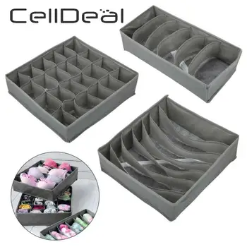 3 Pcs Storage Box Underwear Divider Drawer Lidded Wardrobe Bra Underwear Socks Ties Organizer Compartments Closet Organizer
3 Pcs Storage Box Underwear Divider Drawer Lidded Wardrobe Bra Underwear Socks Ties Organizer Compartments Closet Organizer