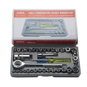 40-piece Car And Motorcycle Combination Tool Sleeve Auto Car Repair Tool Set Combination Hex Socket Tools
40-piece Car And Motorcycle Combination Tool Sleeve Auto Car Repair Tool Set Combination Hex Socket Tools