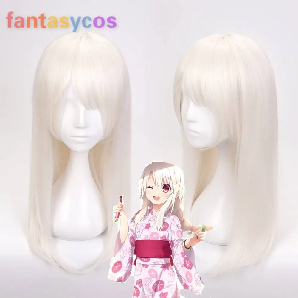 Fate Stay Night Косплэй парик Illyasviel Von Einzbern синтетические волосы Хэллоуин костюм
