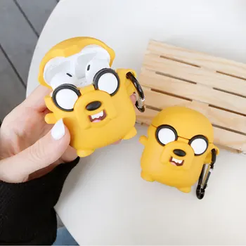 For AirPods 1 2 Cartoon Adventure Time Cute Jake The Dog Earphone Silicone Case Bluetooth Headset Protective Cover With Hook
For AirPods 1 2 Cartoon Adventure Time Cute Jake The Dog Earphone Silicone Case Bluetooth Headset Protective Cover With Hook