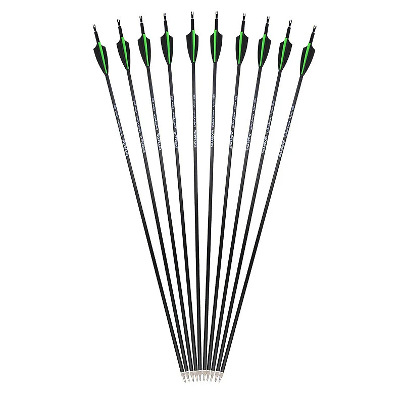 30 inch spine 500 carbon arrow outer diameter 7.8 mm inner diameter 6.2 mm recurve/composite bow and arrow archery hunting
30 inch spine 500 carbon arrow outer diameter 7.8 mm inner diameter 6.2 mm recurve/composite bow and arrow archery hunting