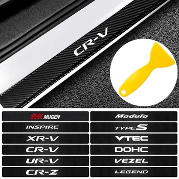 4PCS Car styling Carbon Fiber Emblem Door Sill Scuff Plate Protector Sticker For Honda Mugen Accord VTEC CITY Jazz CR-V INSPIRE
4PCS Car styling Carbon Fiber Emblem Door Sill Scuff Plate Protector Sticker For Honda Mugen Accord VTEC CITY Jazz CR-V INSPIRE