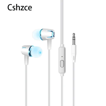 

Stereo Bass Headphone In-Ear 3.5MM Wired Earphones HIFI Earpiece With Mic Earpiece high quality wired For Fone De Ouvido Note 8