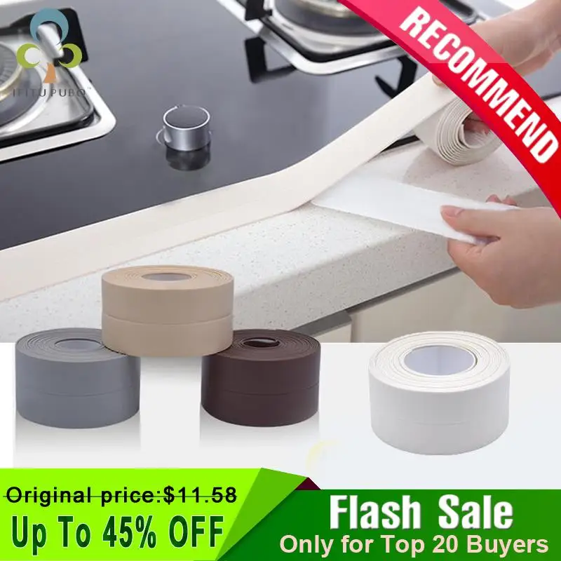 3.8*320cm Self Adhesive Kitchen Ceramic Sticker Waterproof Anti-moisture PVC Sticker Bathroom Wall Corner Line Sink Stickers GYH
3.8*320cm Self Adhesive Kitchen Ceramic Sticker Waterproof Anti-moisture PVC Sticker Bathroom Wall Corner Line Sink Stickers GYH
