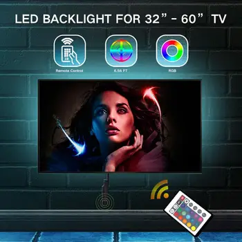 LED strip lights for TV RGB backlight 5V USB lights for PC 2M SMD5050RGB Waterproof Color changing night lights with remote
LED strip lights for TV RGB backlight 5V USB lights for PC 2M SMD5050RGB Waterproof Color changing night lights with remote