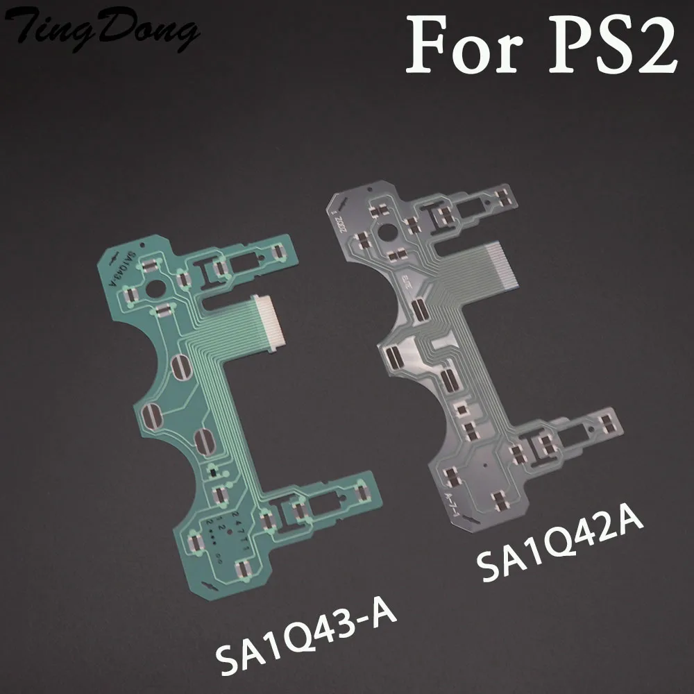 2pcs Replacement Button Ribbon Circuit Board for Sony PS2 SA1Q42A SA1Q43-A Controller Conductive Film Keypad flex Cable PCB
2pcs Replacement Button Ribbon Circuit Board for Sony PS2 SA1Q42A SA1Q43-A Controller Conductive Film Keypad flex Cable PCB