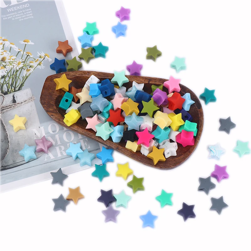 20Pcs/Lot Baby Products Silicone Rodent Bracelet DIY Accesories Silicone Beads Food Grade Silicone Star Teether Baby Teether
20Pcs/Lot Baby Products Silicone Rodent Bracelet DIY Accesories Silicone Beads Food Grade Silicone Star Teether Baby Teether