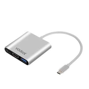 VODOOL 3 in 1 5 GBps Multiport Type-C To USB 3.0 +HUB Adapter Converter Support for Apple MACBook/ U Disk/ Hard Disk
VODOOL 3 in 1 5 GBps Multiport Type-C To USB 3.0 +HUB Adapter Converter Support for Apple MACBook/ U Disk/ Hard Disk