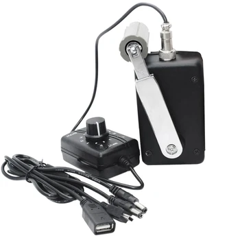 TOP Hand Crank Generator High Power Charger for Outdoor Mobile Phone Computer Charging 30W / 0-28V with USB Plug (Black)
TOP Hand Crank Generator High Power Charger for Outdoor Mobile Phone Computer Charging 30W / 0-28V with USB Plug (Black)