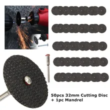 50PCS 32mm Drill With 1PC Mandrel Dremel Accessories Abrasive Tools Mini Resin Cutting Disc Cut Off Wheel Cut Off Wheel
50PCS 32mm Drill With 1PC Mandrel Dremel Accessories Abrasive Tools Mini Resin Cutting Disc Cut Off Wheel Cut Off Wheel