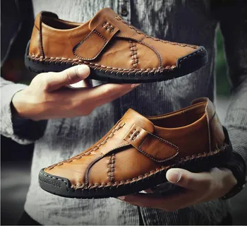 JX74 New Men Shoes Spring Fashion Genuine Leather High Quality Soft Casual plus big size 38-48 Men's Flats Zip Shoes 
JX74 New Men Shoes Spring Fashion Genuine Leather High Quality Soft Casual plus big size 38-48 Men's Flats Zip Shoes