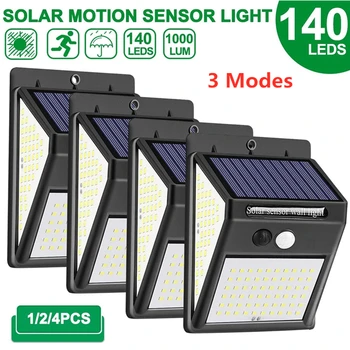 140 LED Outdoor Solar Light PIR Motion Sensor Wall Light Waterproof Solar Lamp Solar Powered Sunlight Garden Decoration
140 LED Outdoor Solar Light PIR Motion Sensor Wall Light Waterproof Solar Lamp Solar Powered Sunlight Garden Decoration
