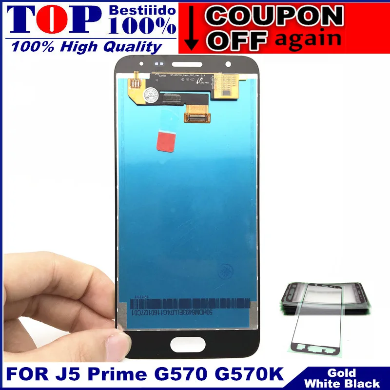 ЖК дисплей s для samsung Galaxy J5 Prime G570 G570F G570K G570L кодирующий преобразователь сенсорного
