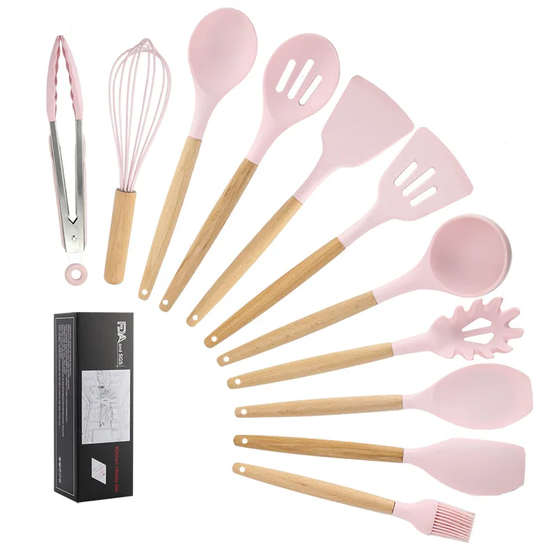 Silicone Kitchenware Cooking Utensils Set Heat Resistant Kitchen Non-Stick Cooking Utensils Baking Tools With Storage Box Tools
Silicone Kitchenware Cooking Utensils Set Heat Resistant Kitchen Non-Stick Cooking Utensils Baking Tools With Storage Box Tools
