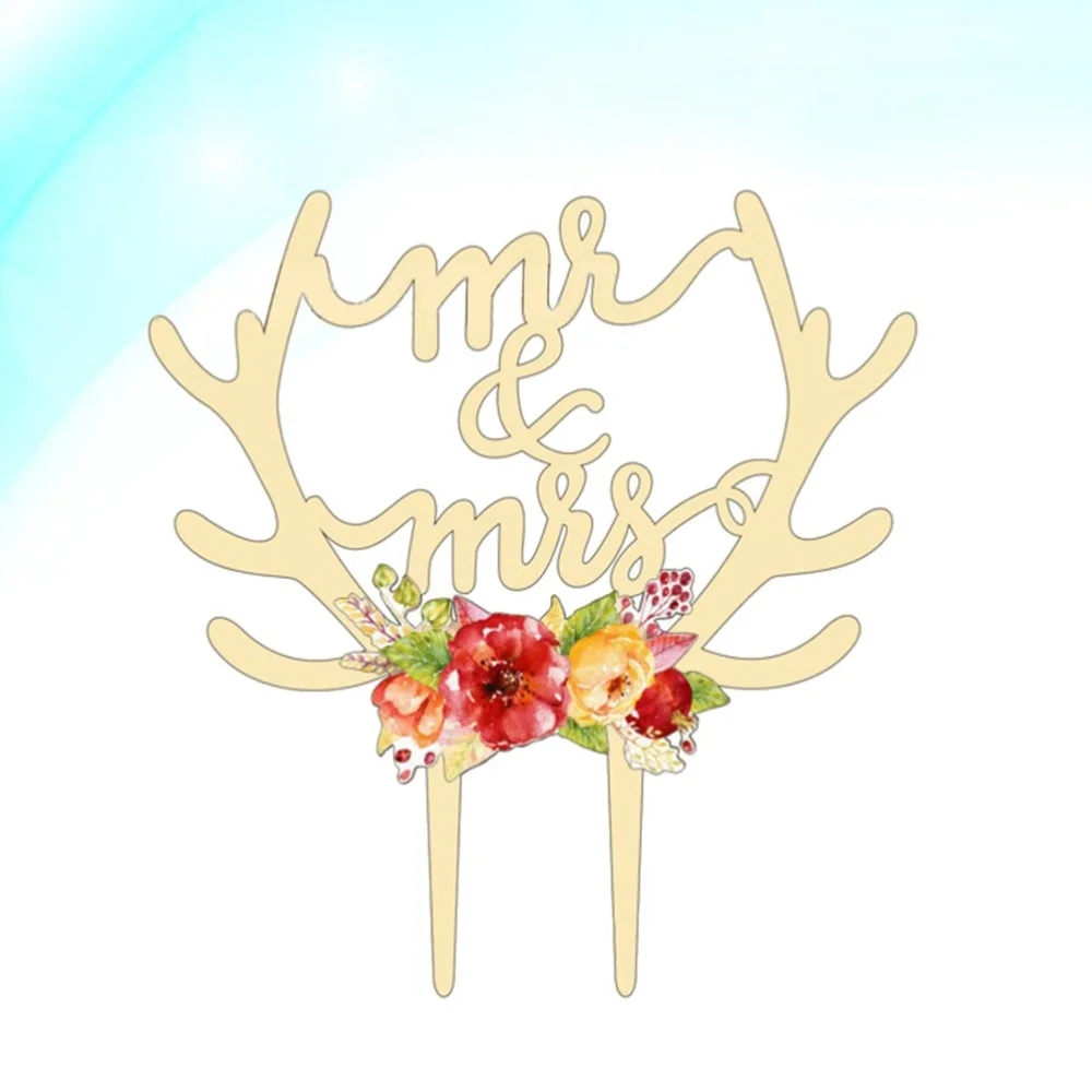 1pcs Beautiful Wood Cake Insert Cake Topper Deer Horn Cake Decor for Wedding Gathering
1pcs Beautiful Wood Cake Insert Cake Topper Deer Horn Cake Decor for Wedding Gathering