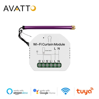 AVATTO WiFi Curtain Switch Module,Remote Voice Control Roller Shutter Motor Switch work with Tuya Smart Life Alexa Google Home
AVATTO WiFi Curtain Switch Module,Remote Voice Control Roller Shutter Motor Switch work with Tuya Smart Life Alexa Google Home