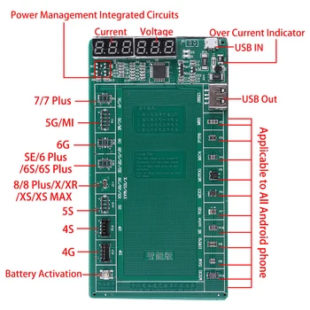 Quick Charging Safe Battery Activation Board Tool Plate Durable USB Test Fixture Accessories Professional For IPhone X XS Max
Quick Charging Safe Battery Activation Board Tool Plate Durable USB Test Fixture Accessories Professional For IPhone X XS Max