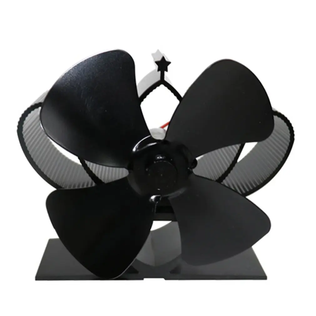 Black Fireplace 4 Blade Thermal Heat Powered Pellet Stove Fan Oven Wood Burner Eco Fan Tools for Decorative Accessories Portal 
Black Fireplace 4 Blade Thermal Heat Powered Pellet Stove Fan Oven Wood Burner Eco Fan Tools for Decorative Accessories Portal