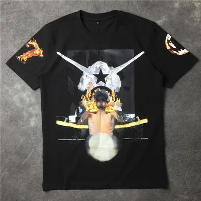 Мужские новые футболки 19ss с изображением Иисуса и звезд женские в стиле хип-хоп